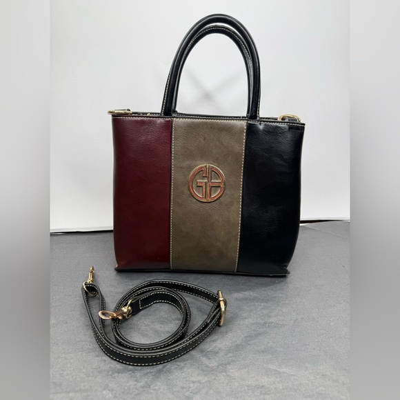 EUC Giani Bernini Tri-Color Glazed Handbag - Picture 2 of 9